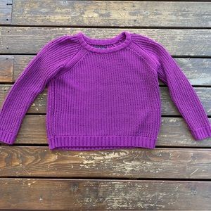 Rag & bone cropped shrunken cotton nylon crewneck sweater raglan sleeve